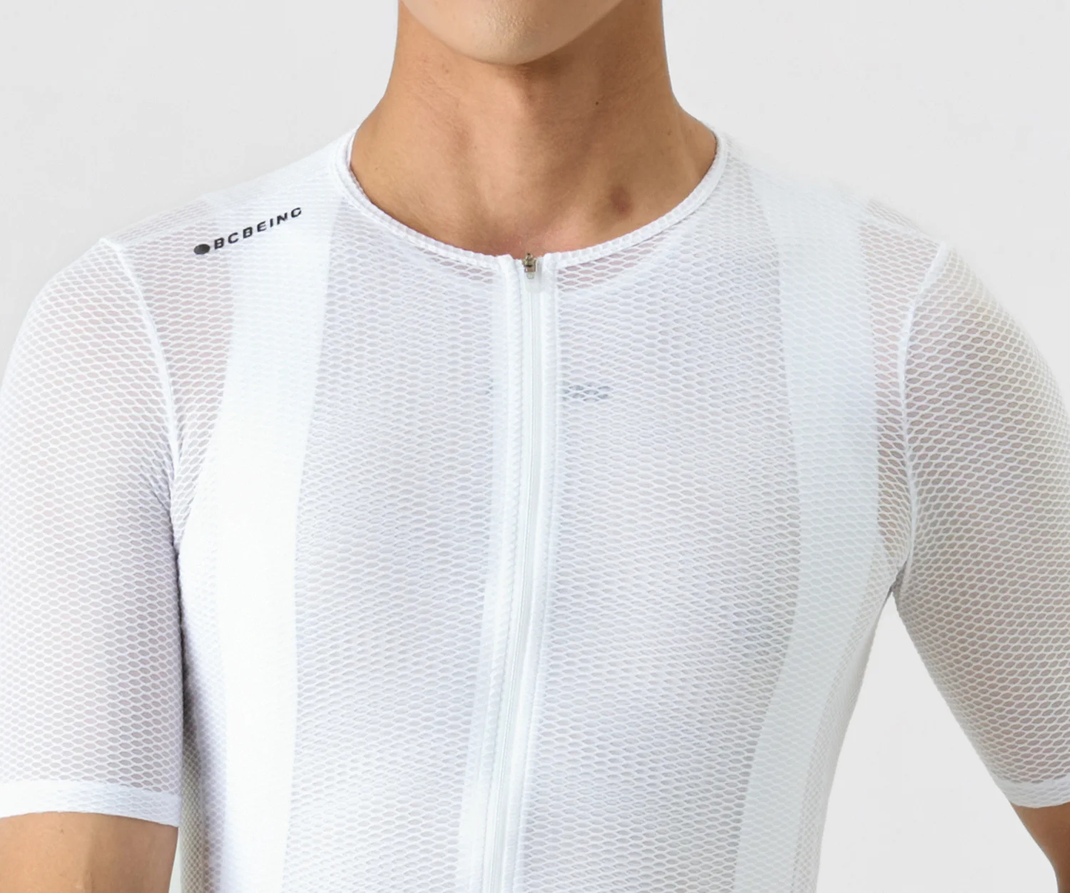 BCBE-ING Herren-Profi-Radtrikot, kurzärmelig, schmale Passform, Netzstoff, Rennrad-Shirt, Kleidung, Maillot Ciclismo Hombre, mit Taschen – Detail 4