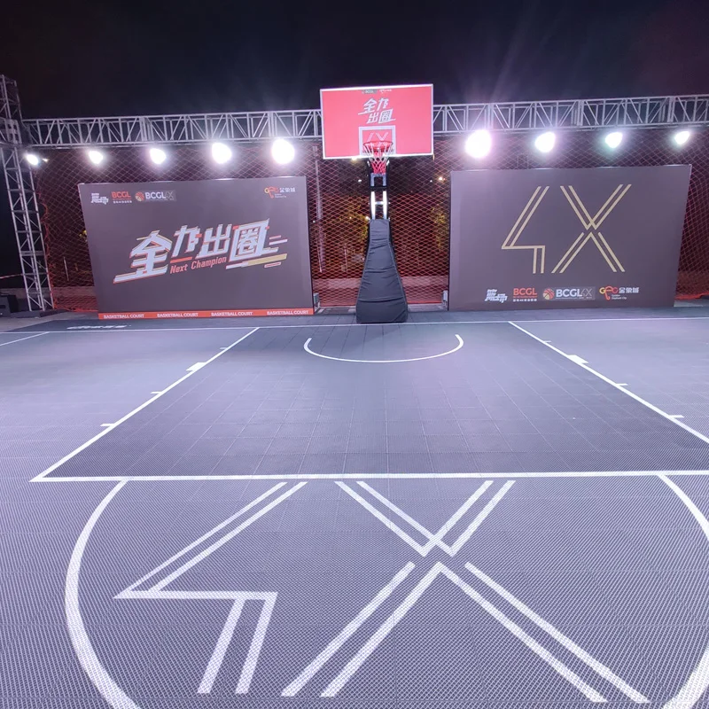 Beable Multi-Purpose Sports Interlocking Basketball Tennis Court Floor Designed For Extreme Weather Have Excellent Ball Response