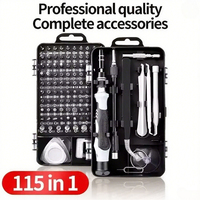 115 in 1 Multifunctional Screwdrivers Set Magnetic Screw Driver Bits Precision Computer PC Phone Watch Repair Kit Hardware Tool