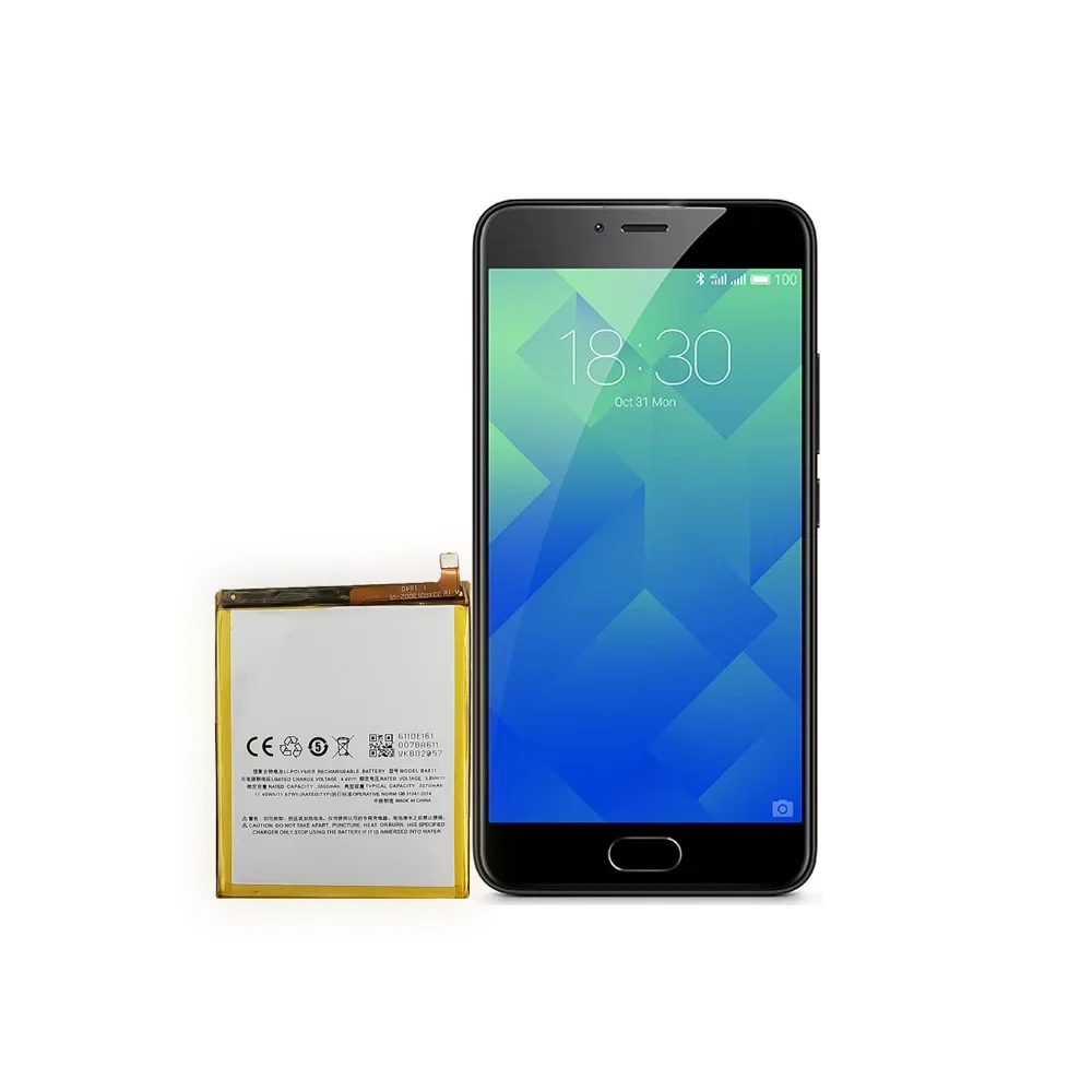 100% Orginal 3070mAh High Quality Replacement Battery For Meizu M5 Meilan 5 M611H BA611 Mobile Phone Lithium Batteries + Tools