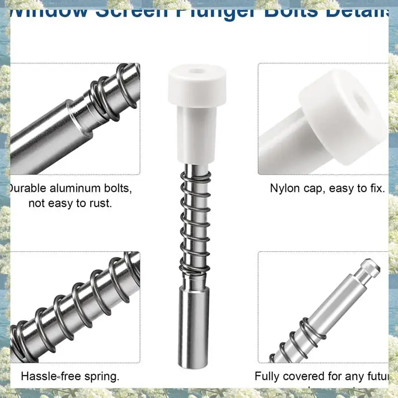 Новинка-30 шт. плунжерные защелки для оконного экрана 5/32 дюйма X 1-1/2 дюйма, для алюминиевых оконных экранов, зажимы для защелок-конфлера