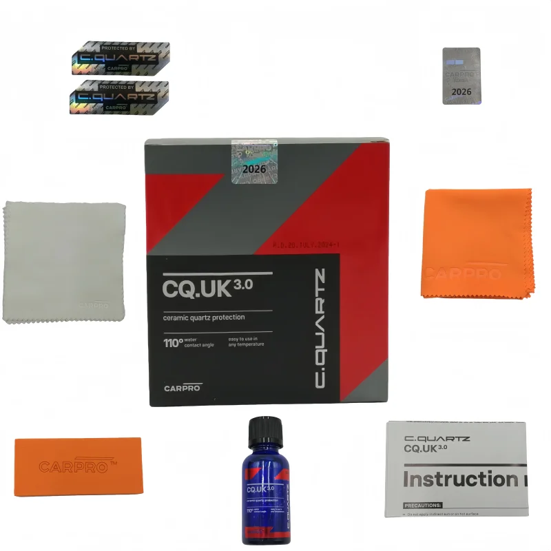 

OEM CQUARTZ UK 3.0 Керамическое покрытие для автомобилей на основе кварцевой нанотехнологии с функцией самовосстановления и защитой от УФ-излучения – средство для ухода за автомобилем