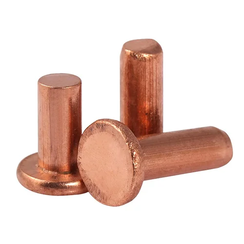 Imagen 1 del producto Remaches sólidos de cobre GB109, cabeza plana, M1.5, M2.0, M2.5, M3, M4, M5, M6, M8