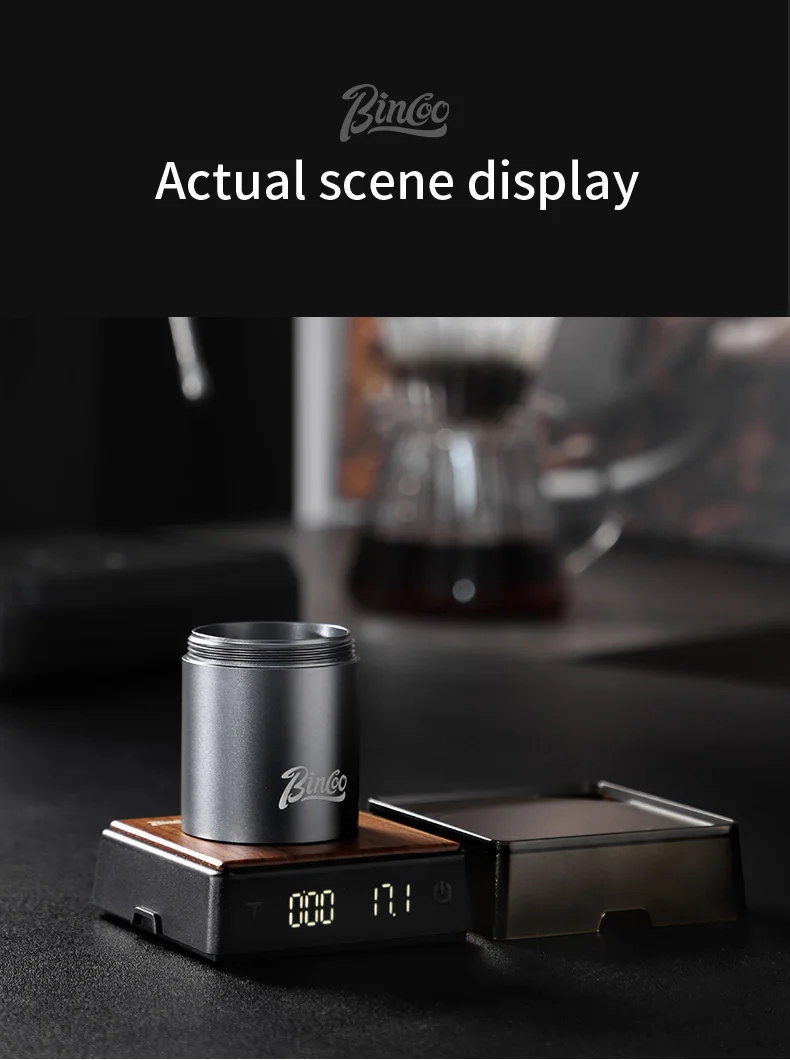 Bincoo electronic coffee scale Italian coffee bean weighing smart hand made mini professional coffee scale coffee equipment Hot