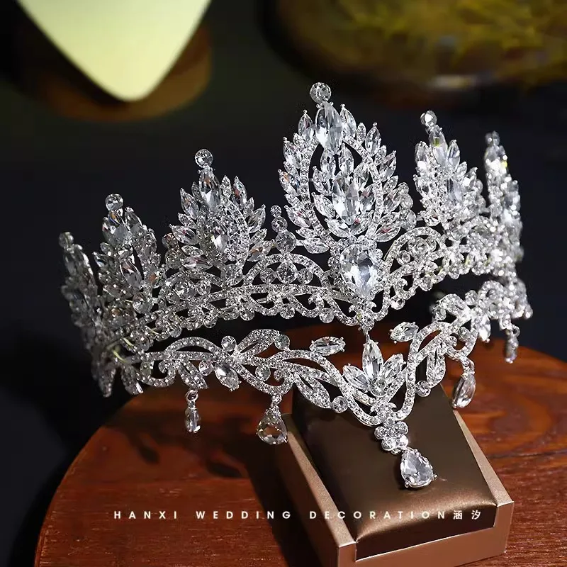 

CC Tiaras and Crowns Wedding Hair Accessories Bridal Dress Engagement Engagement Hairwear Women Headbands Luxury Coronets AN080