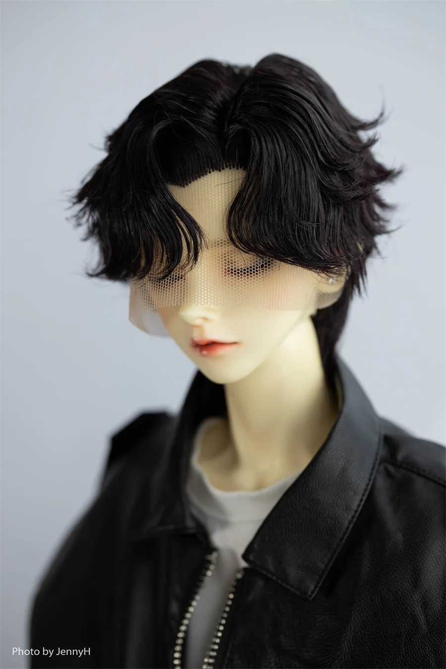 BJD/SD Doll Styling Short Hair Wig 1/3 Boys Red Black Silver Handsome Daily Side Part High Temperature Silk Wig Doll Accessories