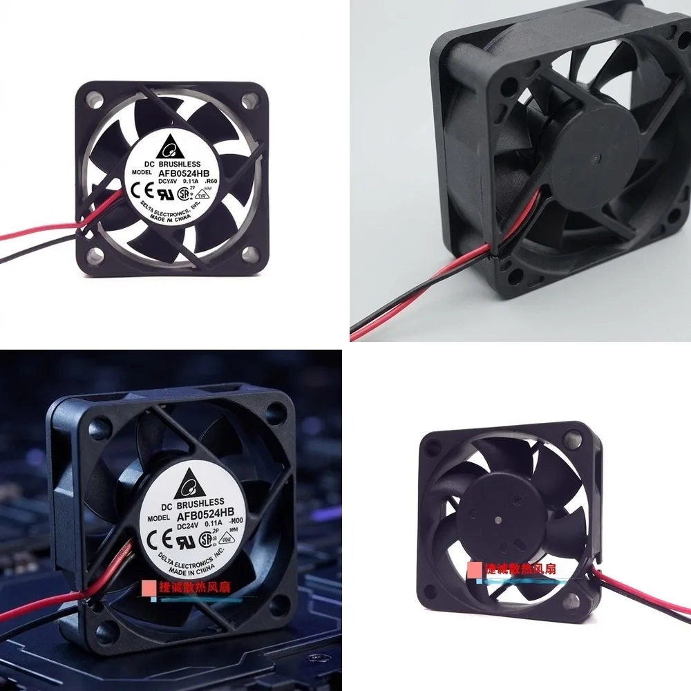 For Delta AFB0524HB 24V 0.11A 50*50*15MM 5015 inverter cooling fan