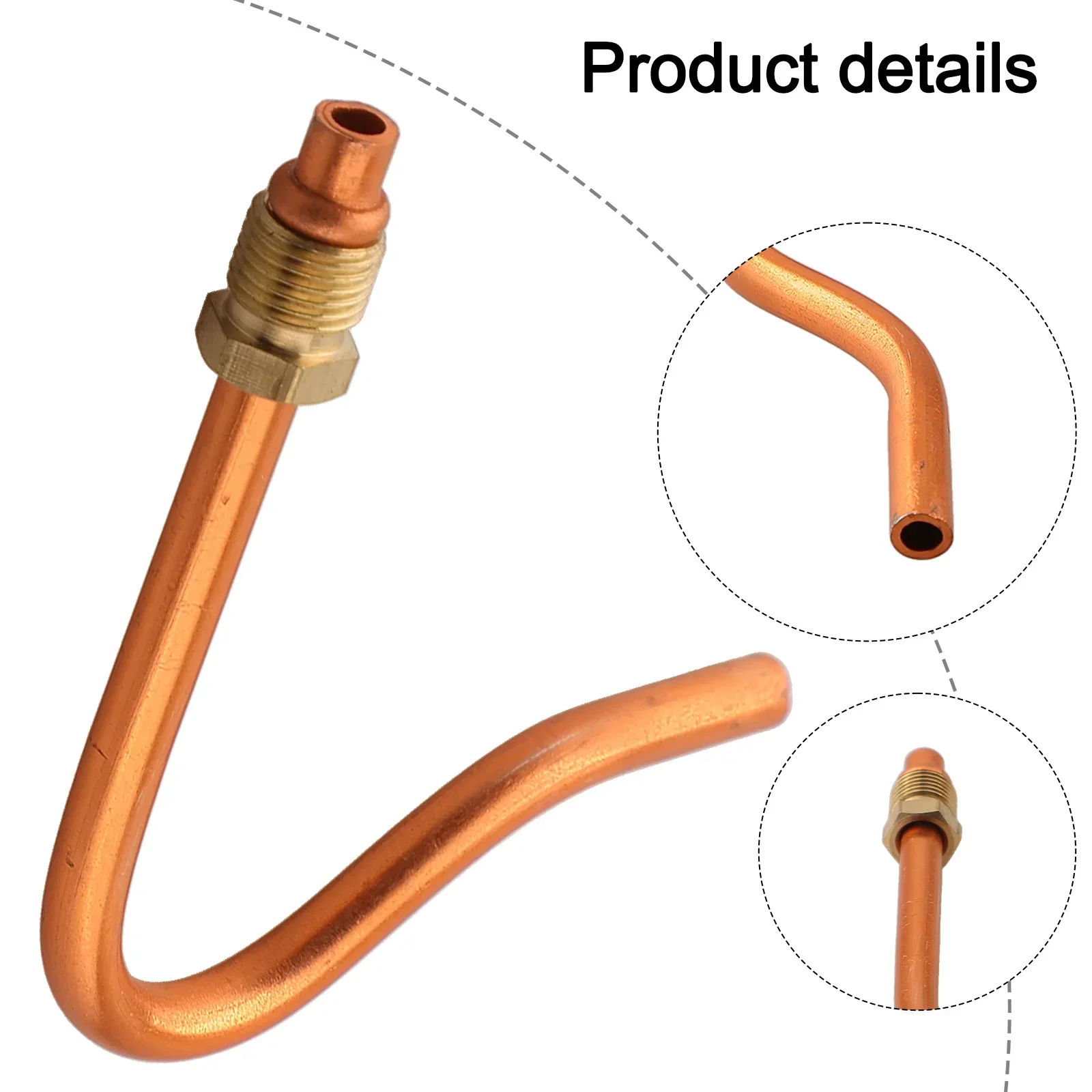 Aluminum Exhaust Pipe 7 Shaped Exhaust Tube Air Compressor Maintenance Improved Performance Sleek Silver Tone Finish