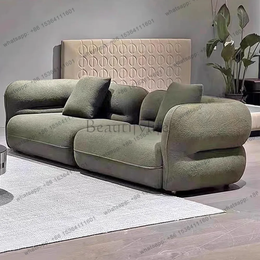 Luxurious Nordic Style Reclining Sofa Modern Living Room Furniture Trendy Floor Lounge Comfortable