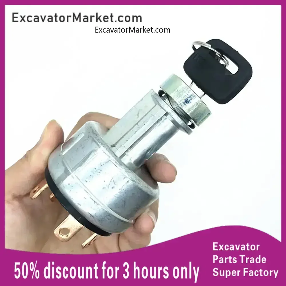 Excavator Spare For Komatsu Pc60/120/200-3/5/6 Excavator Accessories Key Activated Ignition Switch Electric Door Lock