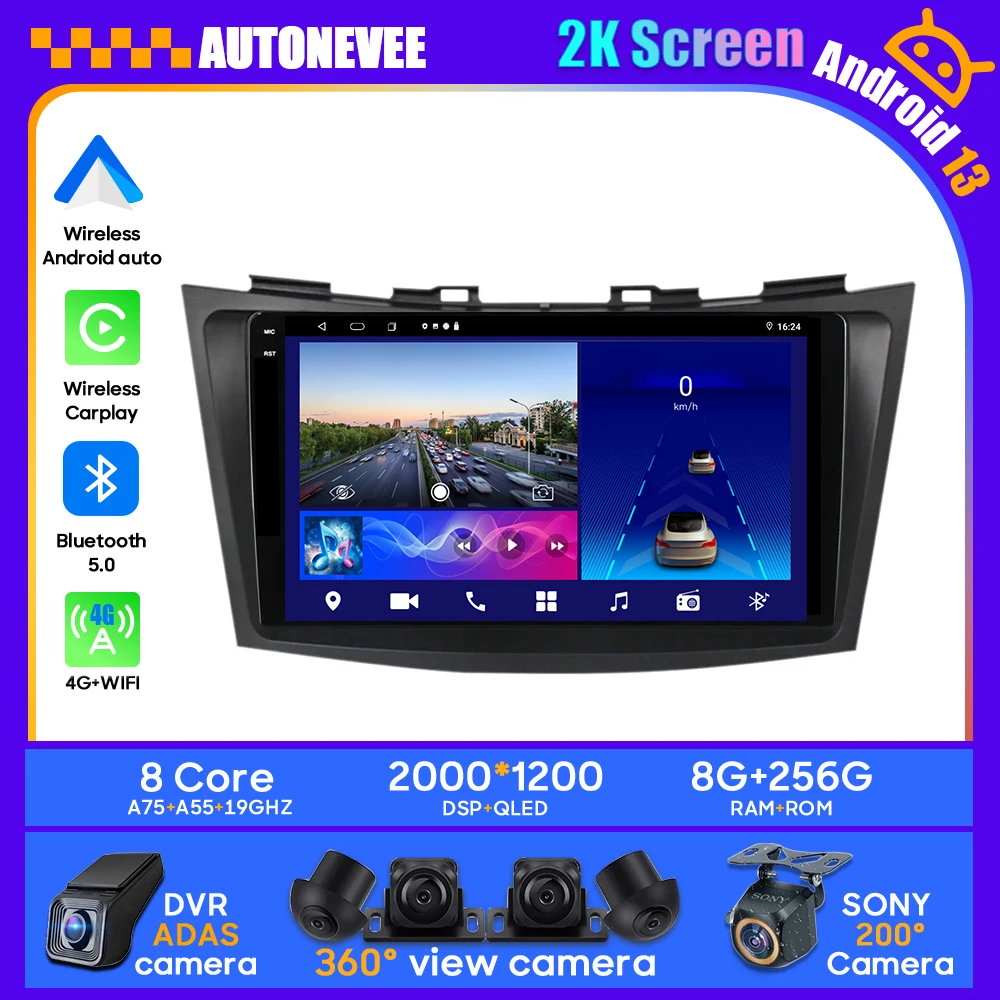 

Car Android Auto For Suzuki Swift 4 2011 2012 2013 2014 2015 Player Navition GPS Head Unit Multimedia Carplay Radio DVD Video BT