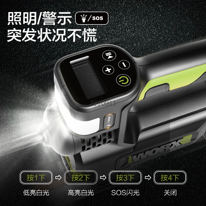 Pompa d'aria per auto Pompa d'aria portatile wireless multifunzionale Pompa elettrica Gonfiaggio ad alta pressione