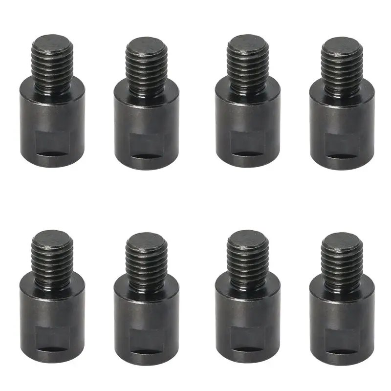 -[Retail TX] 8Pcs 5/8 Inch-11 To M14 Adapter Angle Grinder Thread Converter Adapter Shaft Connector For Diamond Core Drill Bits