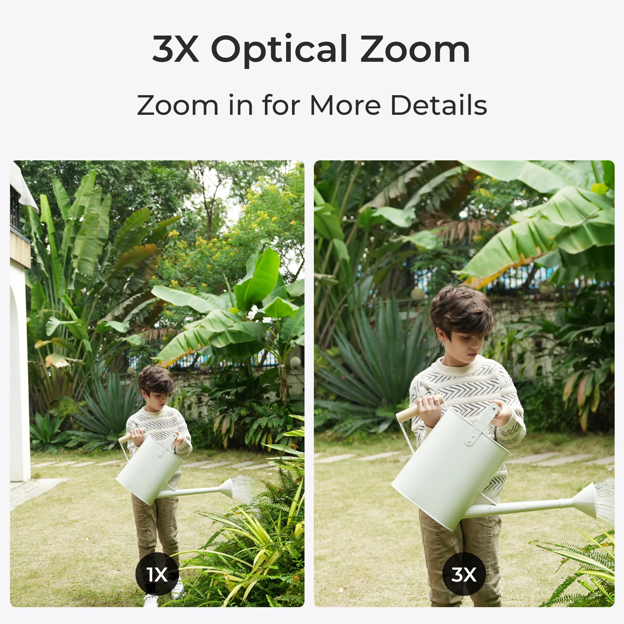 REO-LINK 4K كاميرا مراقبة خارجية WiFi 6 3X كاميرا PTZ بصرية لأمن المنزل تتبع الحركة الذكية مع أضواء كاشفة