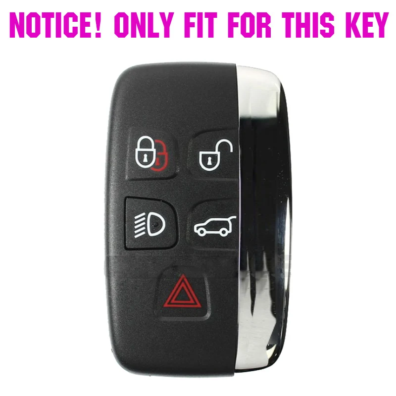 Fit For Land Rover Discovery 4 Freelander 3 Range Rover Sport Evoque Vogue Shell 5 Button Silicone Remote Key Fob Case Cover