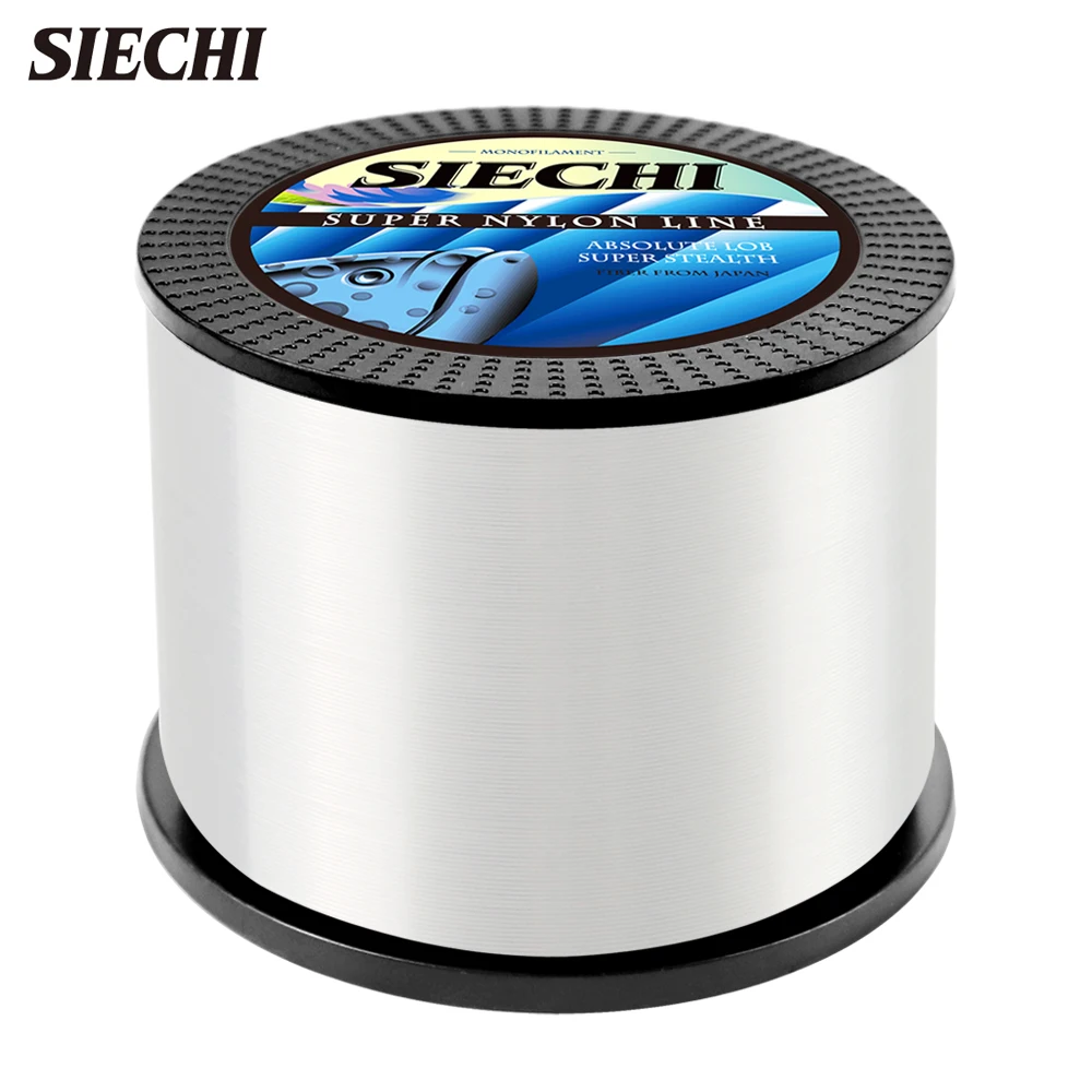 SIECHI 4.4-28.6LB 1000M 0.16-0.5mm Nylon Fishing Line Hot Super Strong Monofilament Nylon Line Good for Boat Fishing