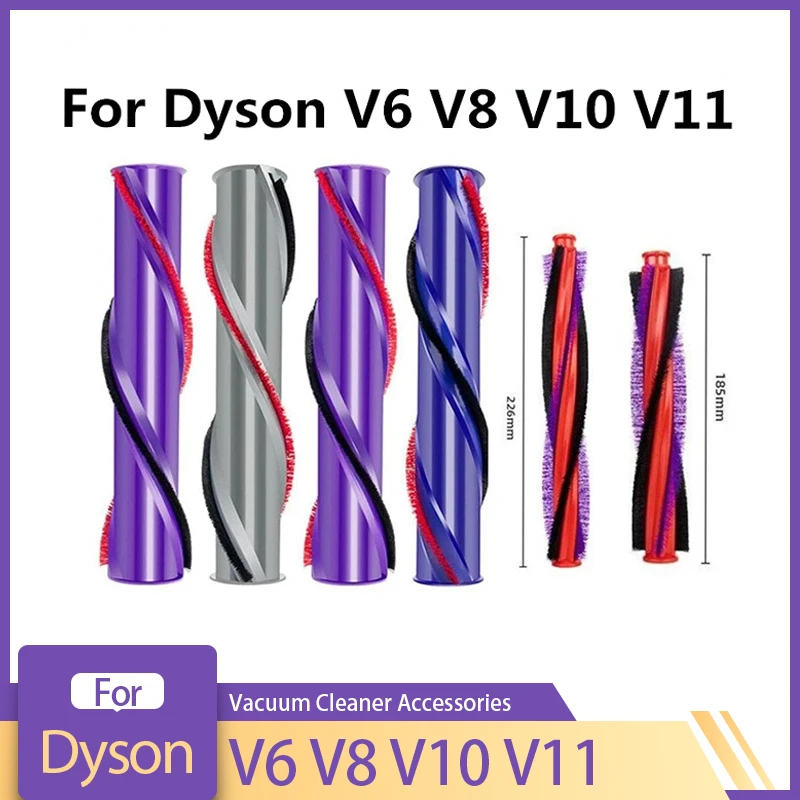 For Dyson V6 V8 V10 V11 Roller Brush Replacement Kit Compatible Cordless Brushroll Cleaner Head Brush Bar Roller 966821-01 Part