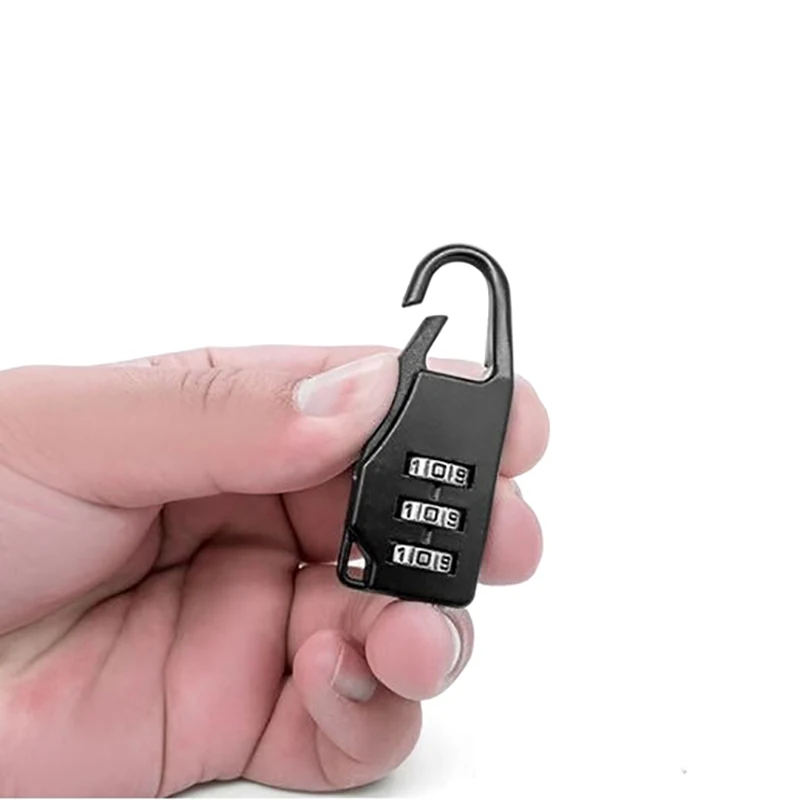 Lucchetto a combinazione con codice Mini Password colorato a 3 cifre per valigia da viaggio lucchetto intelligente con chiave Anti-thieft Lock