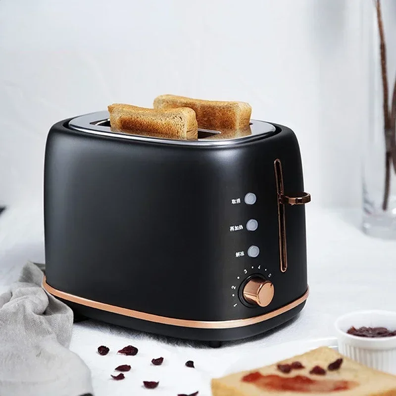 Automatic Toaster Sandwich Maker Grill 2 Slices Slot Cooking Bread Toast Oven Household Electric Breakfast Baking Machine Heater