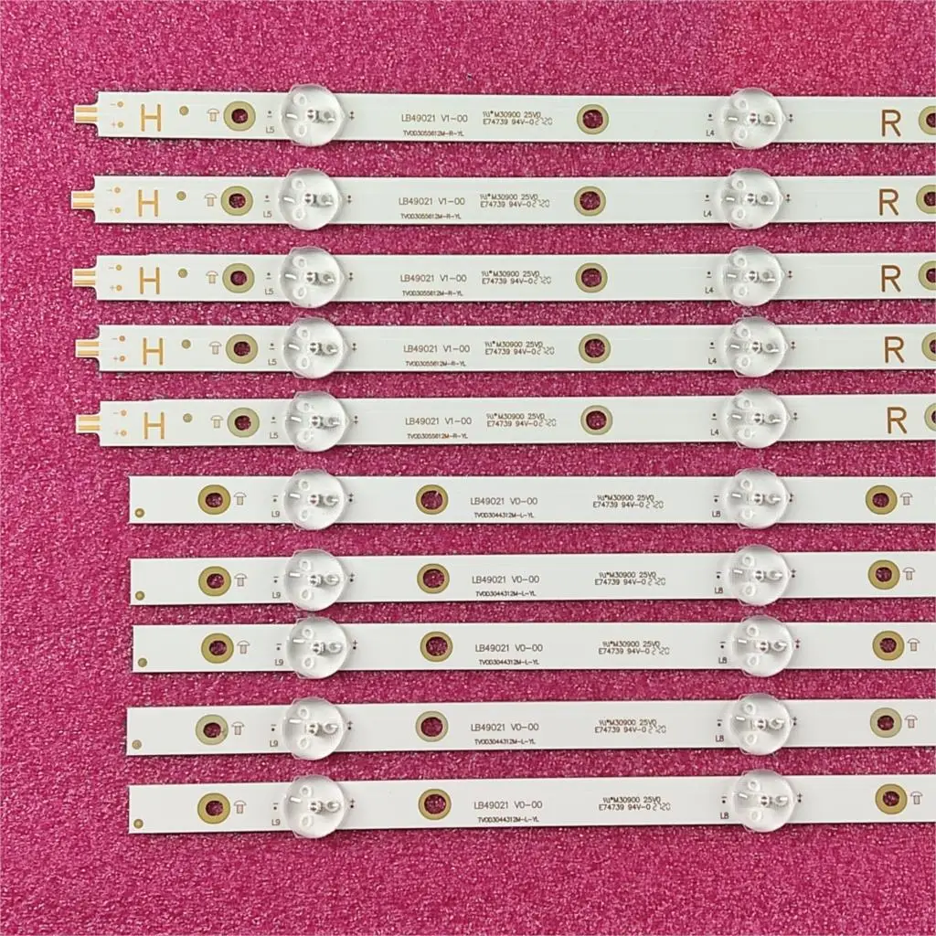 LED backlight strip for 49PUS7503 49pus6412/12 TPT490U2 49PUT6162 49pus6162/12 L49PUS6432/12 49PUS6803/12 B49023 LB49021 TT4906F