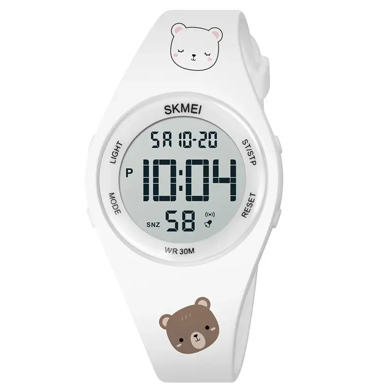 Cute Cartoon Kids Silicone Wrist Watches Multi Function Fashion Children Waterproof Electronic Digital Watch