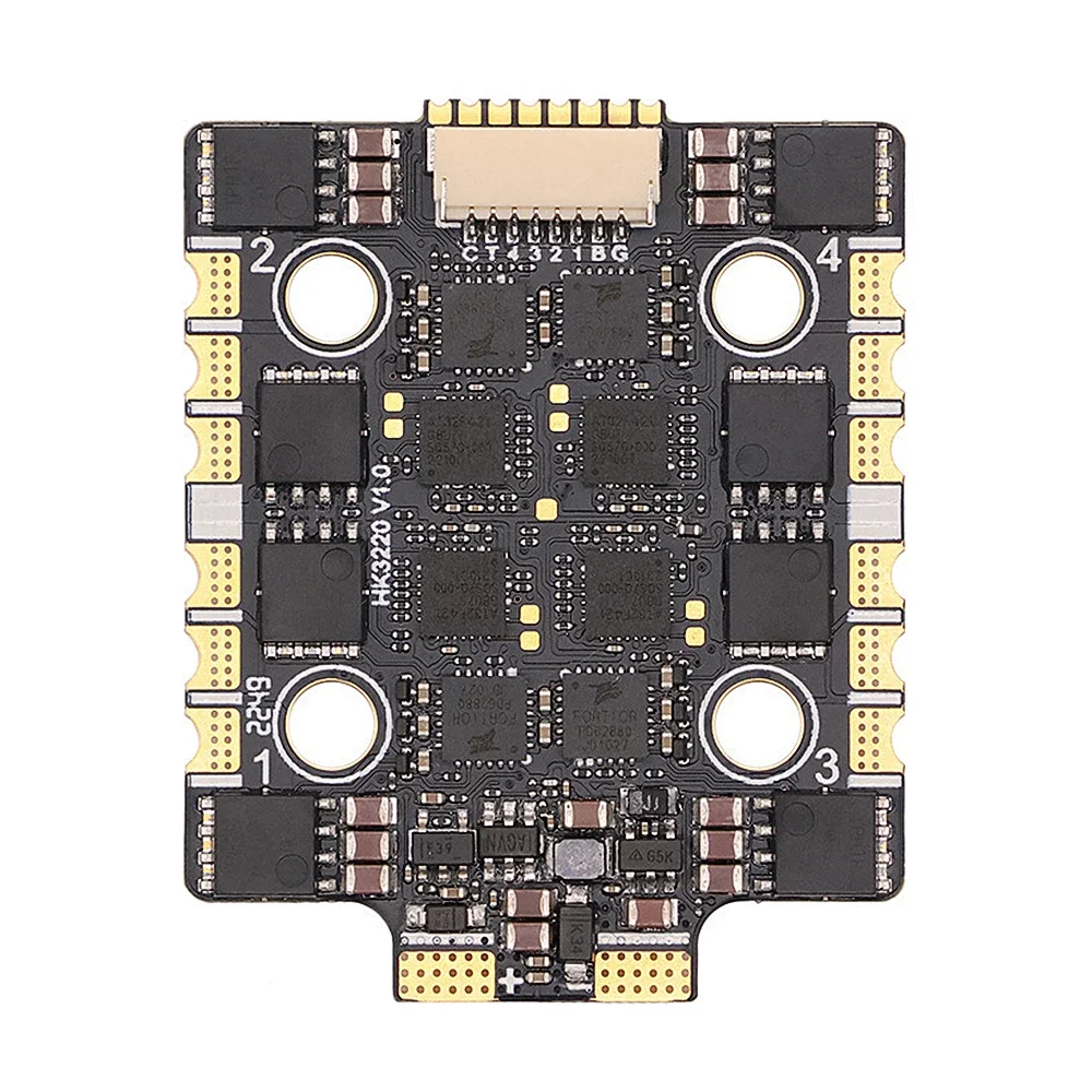 HAKRC 32BIT 60/65A AT4G_Multi_32.9 4in1 Brushless ESC DShot 150/300/600 PWM / Oneshot 125 20x20mm for RC FPV Racing Drone