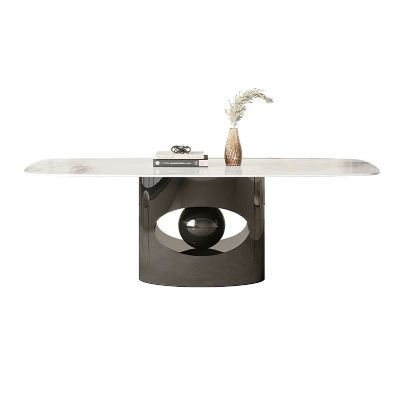 

Креативные кухонные обеденные столы, современный ресторан, прямоугольные обеденные столы для отдыха, письменный стол, металлическая мебель La Mesa MHCZ