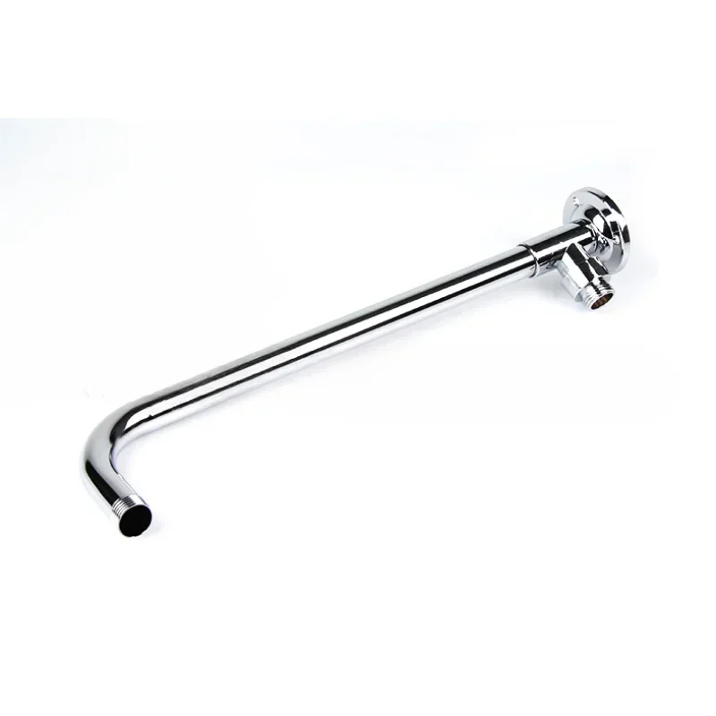 Stainless Steel Shower Arm Bottom Hose Wall Mounted Shower Head Extension Arm Joint Shower Nozzle Accessories  Fixed Base