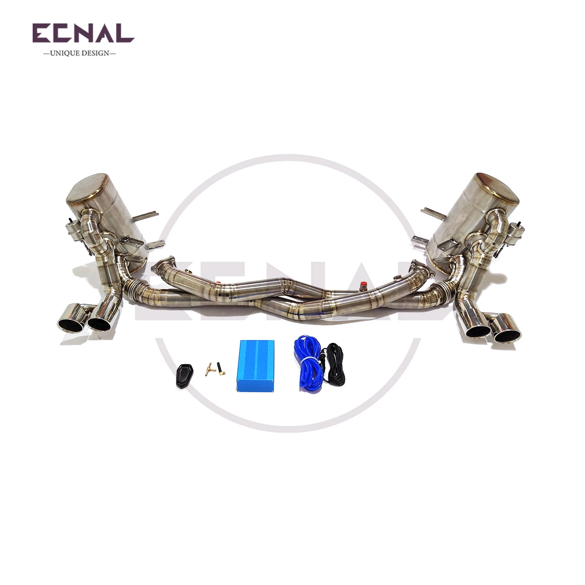 

Выхлопная система Ecnal Axle-back с клапаном и глушителем из титанового сплава TC4 для Porsche 911 996 3.6L 1998-2004