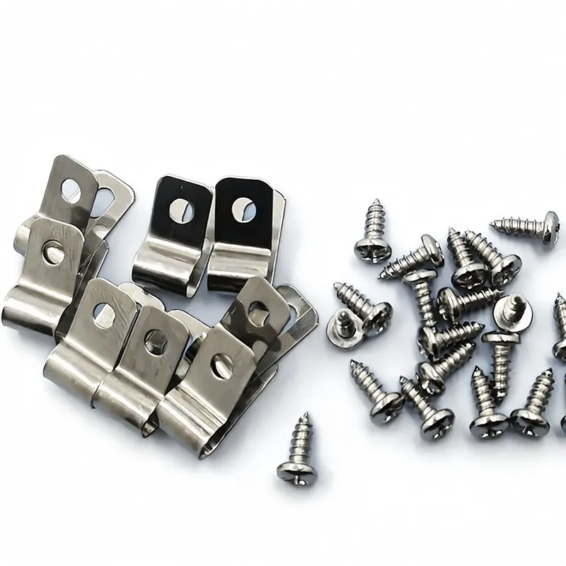 295 Clips + 295 Nails, R-Type Metal Livestock Clips, Secure Wire to Wood Rails