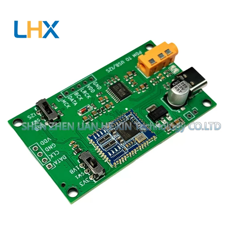 PDM MEMS digital MIC microphone head decoding silicon microphone to I2S analog usb sound card