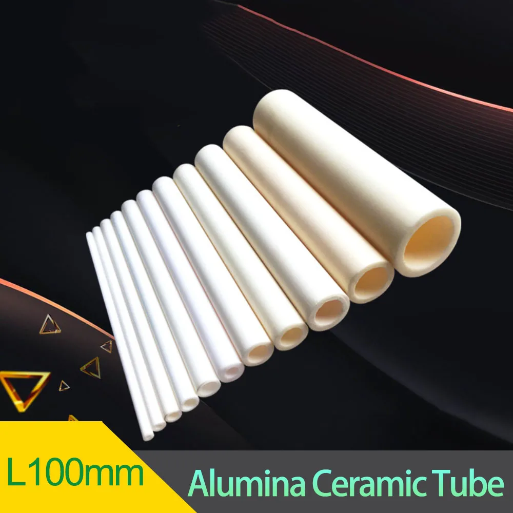 Alumina Ceramic Tube Single Bore Insulated Hollow Pipe Heat Corrosion Resistant Thermocouple Protection Tube