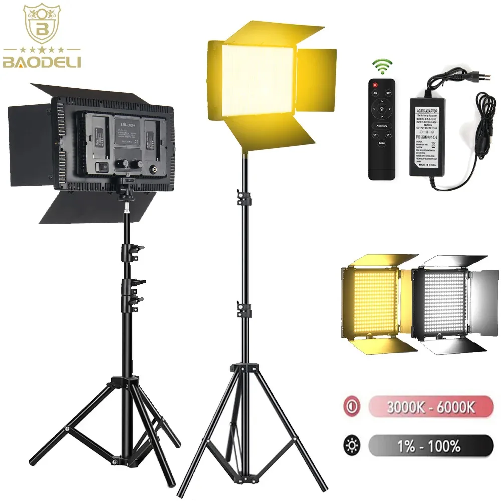 LED Photo Studio Light For Youbute Game Live Video Lighting On Camera 50W Portable Video Recording Photography Panel Lamp NPF550