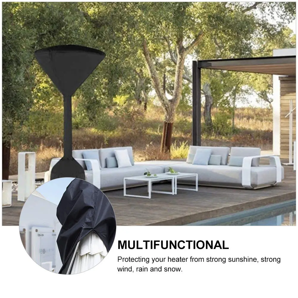 

1Pcs Patio Heater Cover Oxford Cloth Waterproof Tear Resistant Outdoor Heater Protector Zipper Dustproof Weather Resistant