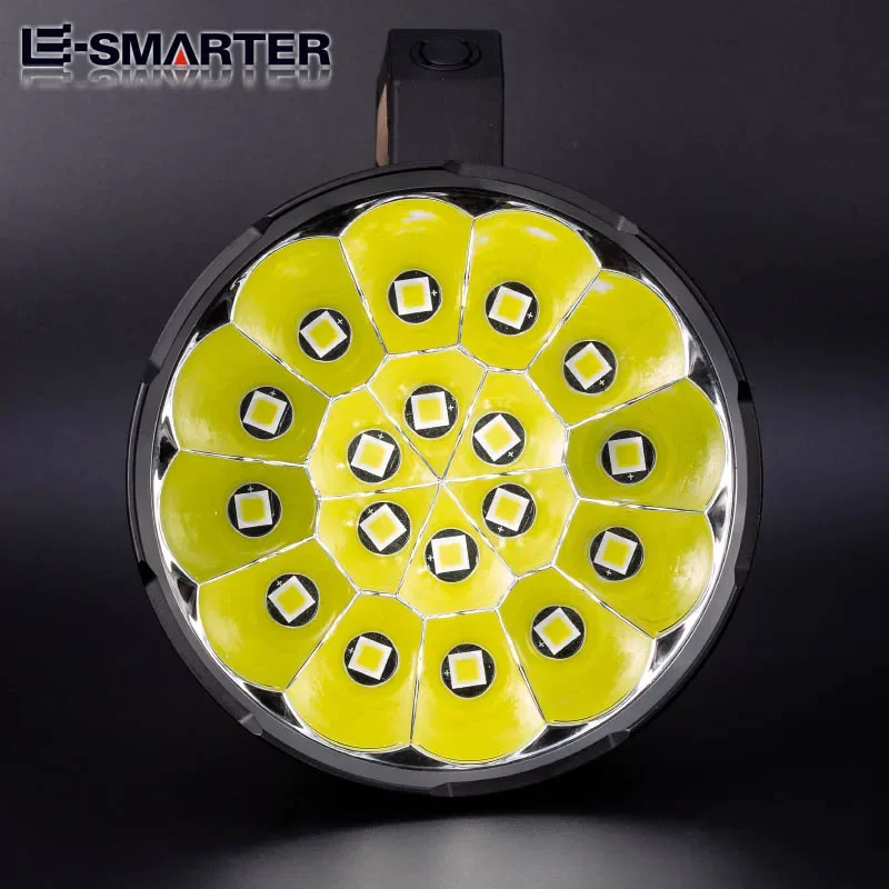 Led Flashlight Usb Charging Household Led Multifunction Plastic Hand Lamp Outdoor Flashlight