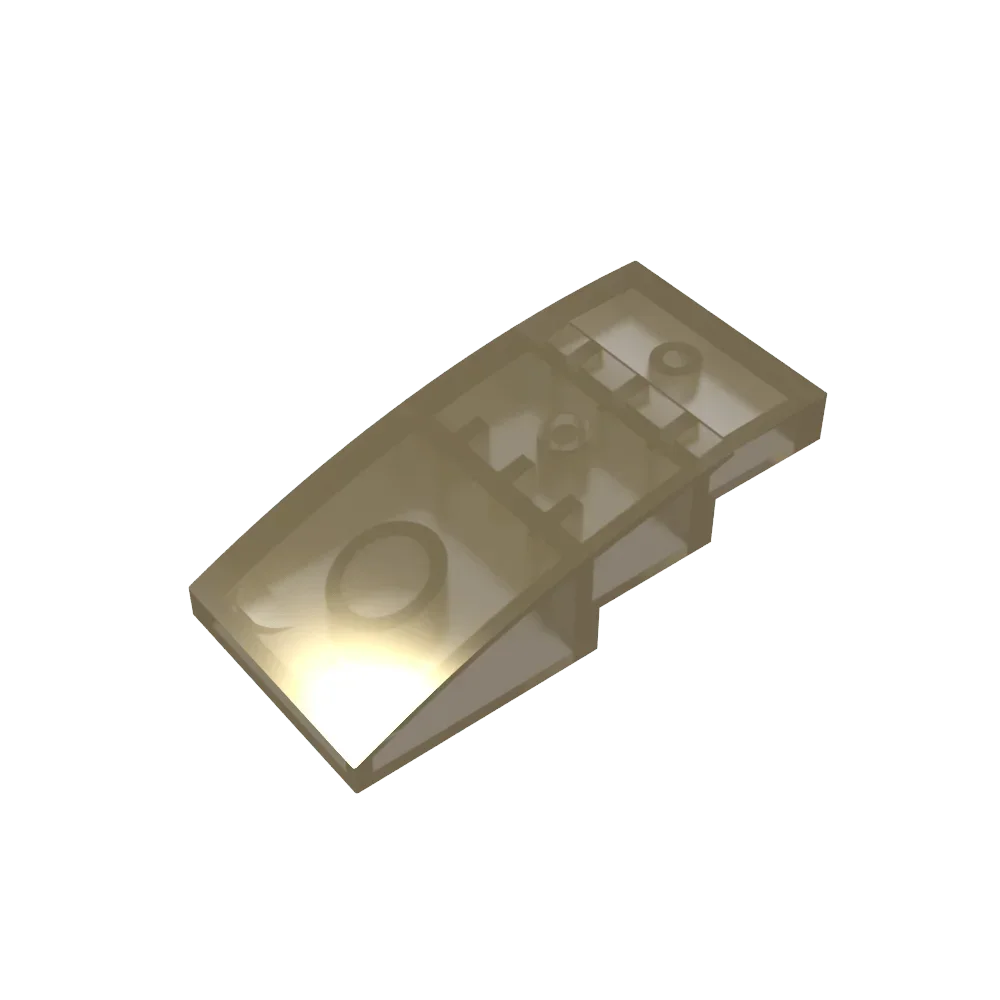 Gobricks 1 قطعة MOC المنحدر المنحني 4x2 لا ترصيع الطوب متوافق مع 93606 نموذج اللبنات أجزاء الأطفال تجميع اللعب