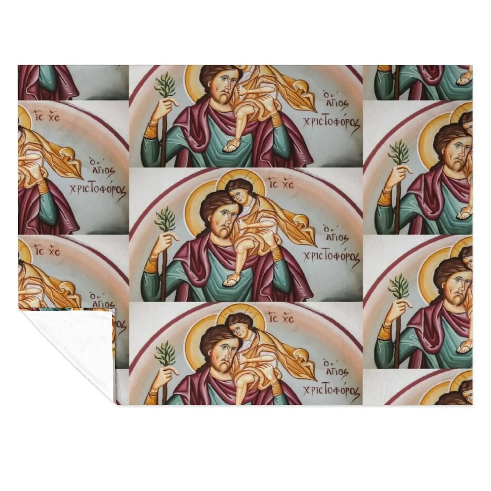 

Saint Christopher Throw Blanket for winter wednesday Thermals For Travel Retros Blankets