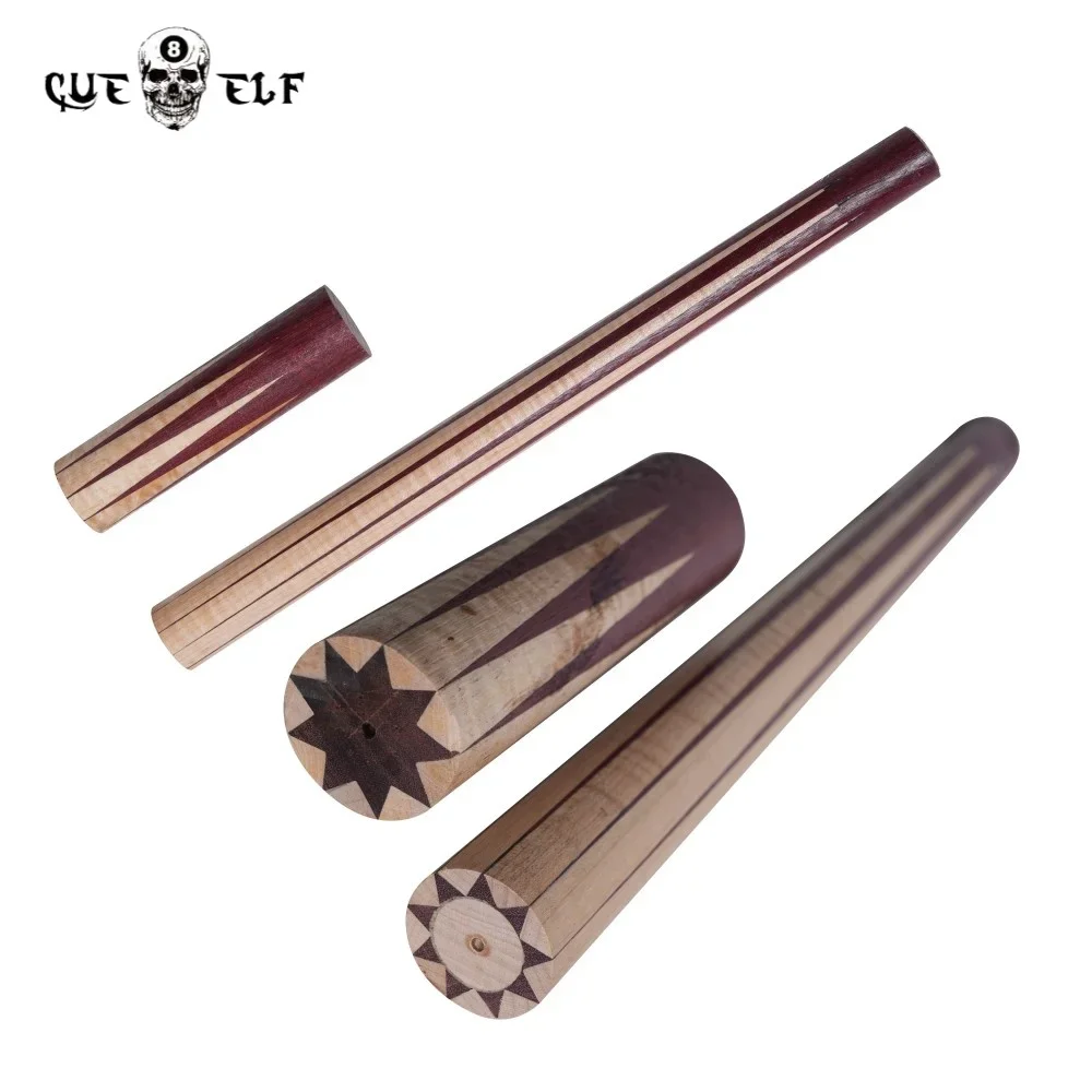 

Violet Wood Curly Wood Solid Material half-finished Billiard Pool Cues 3C Technology