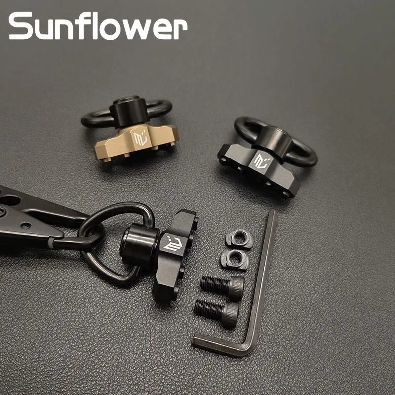 

Airsoft Metal QD Sling Mount For MLOK System Tactical Base Swivel Strap Buckle Quick Release Button Outdoor Hunting Accessories