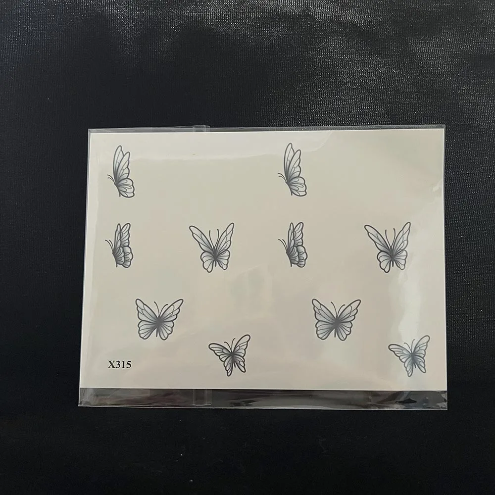 Waterproof Temporary Tattoo Sticker Small Butterfly Body Art Fake Tattoo Flash Tattoo Clavicle Female