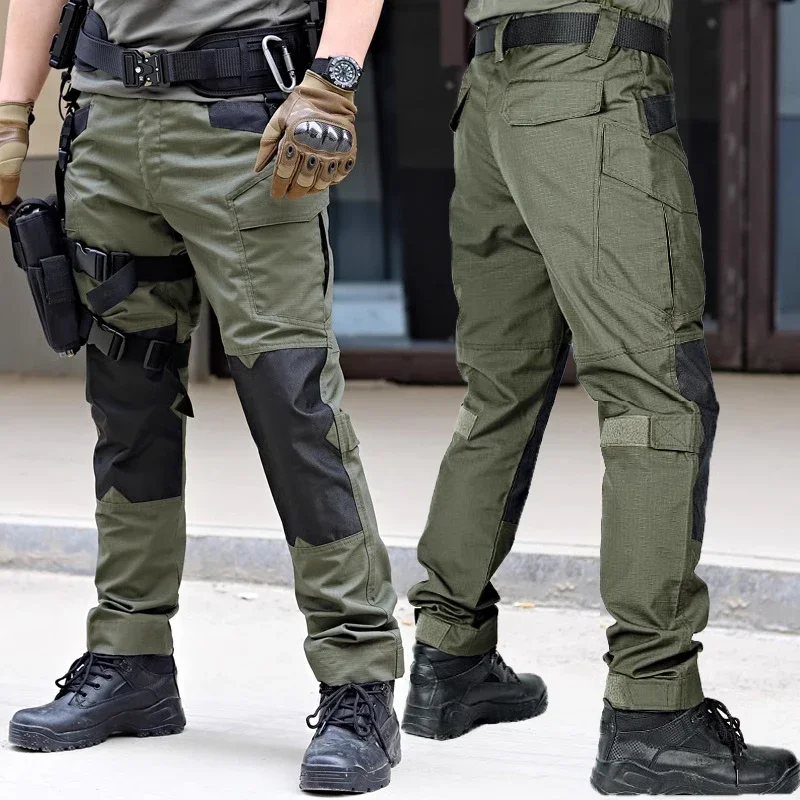 Instructor Tactical Set Men Breathable Wear-resistant Frog Suits Military Water-repellent Multi-purpose Pants Special Training