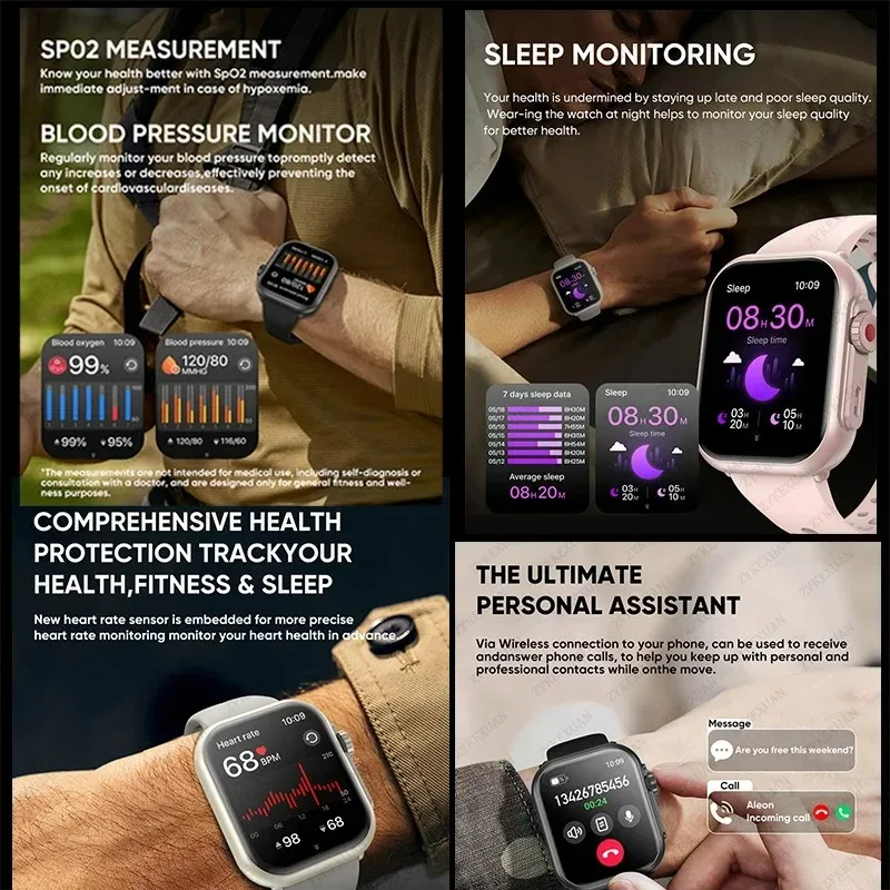 Xiaomi New Watch Ultra 2 SE Męski Zegarek Smartwatch z Baterią 1000mAh, Dynamicznym Wyświetlaczem 3D HD AMOLED, Funkcją Rozmów, GPS, Wodoodpornością IP68, Sportową Opaską Smart dla IOS i Android