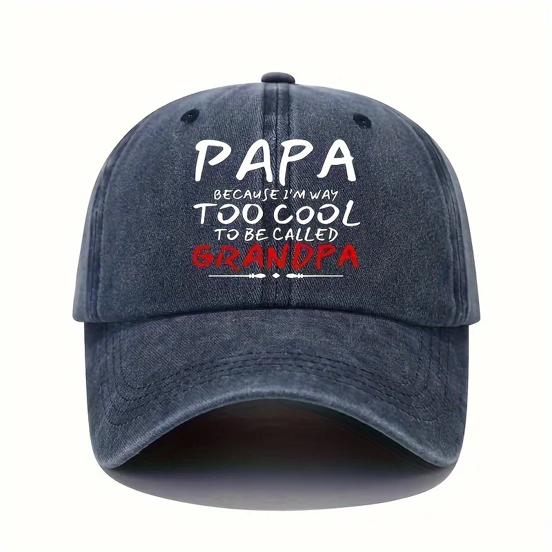 قبعة بيسبول مغسولة - بابا رائعة جدًا - مناسبة للرياضة والسفر والاستخدام اليومي - أغطية رأس عصرية، وأعياد الميلاد، وهدايا العطلات