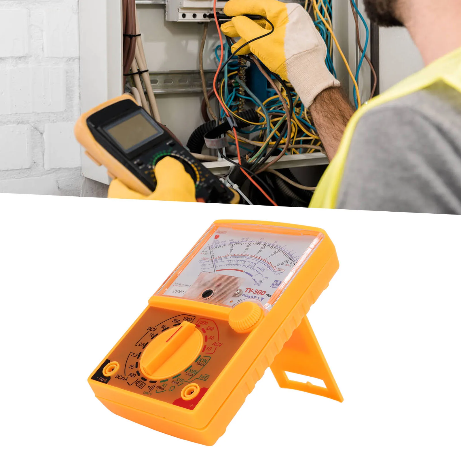 

Мультиметр, шкала высокого разрешения, несколько измерительных диапазонов, гуманизированный дизайн, небольшой безопасный указатель, мультиметр, измеритель напряжения и тока