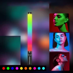 RGB Light Wand Stick ze statywem Lampa imprezowa Kolorowe światło wypełniające LED Ręczna lampa błyskowa Speedlight Oświetlenie fotograficzne Wideo