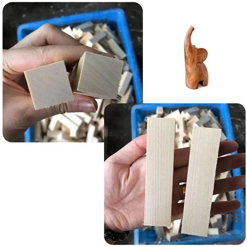 AEE3-24Pcs Basswood Carving Blocks For Wood Beginners Carving Hobby Kit DIY Carving Wood