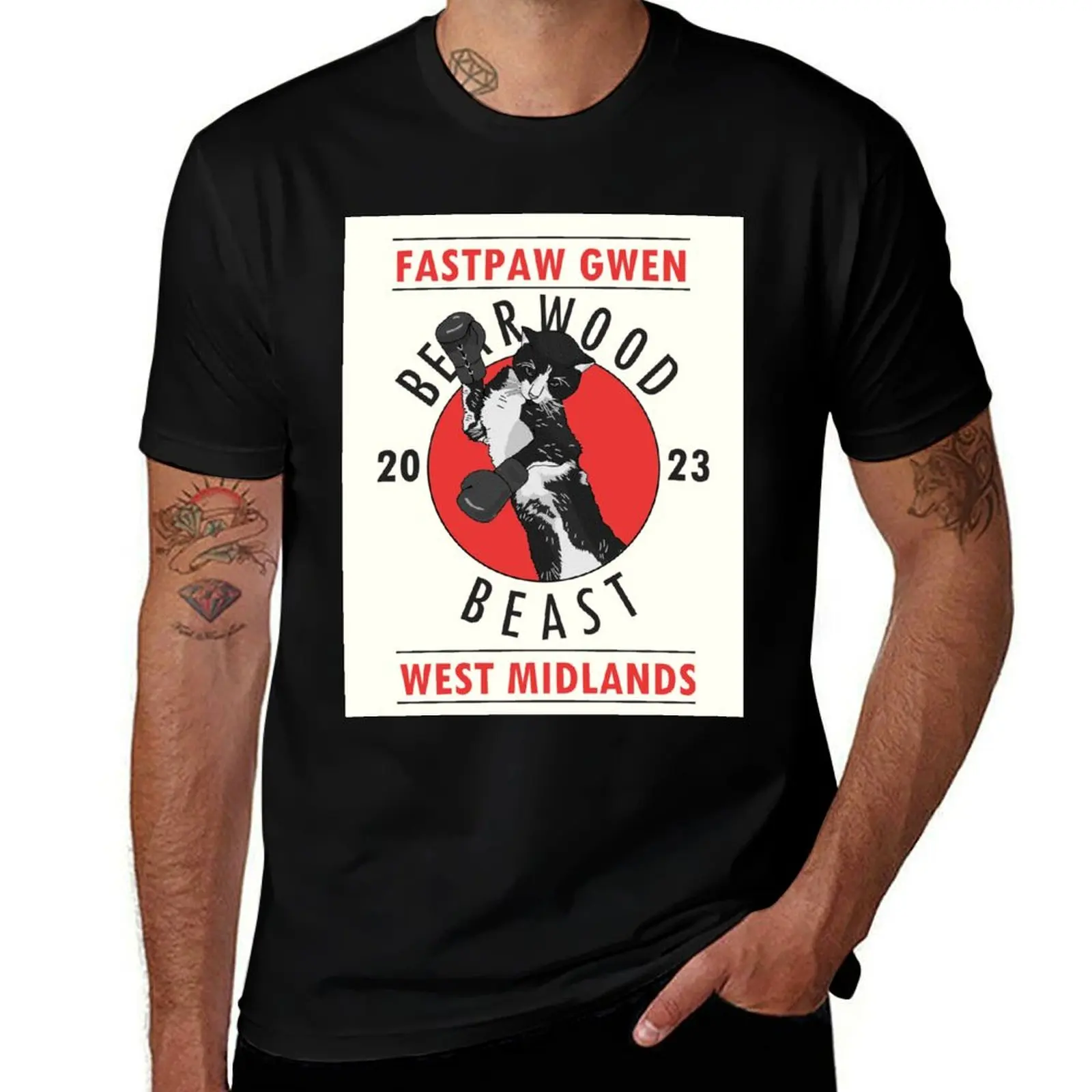 

Fastpaw Gwen - Kittyboxing Poster T-Shirt Personalized t-shirt summer tops funny meme t-shirts big and tall t shirts for men