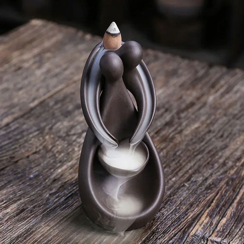 1 Stück, Desktop-Deko-Ornamente, kreative Valentinstagsgeschenke, Rückfluss-Räuchergefäß (ohne Räucherstäbchen)