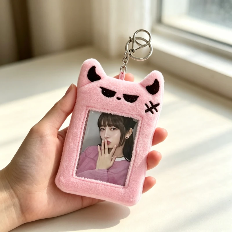 Girl Heart with Wings Devil Plush Card Set Student Love Bean Small Card Star Chasing Display Pendant