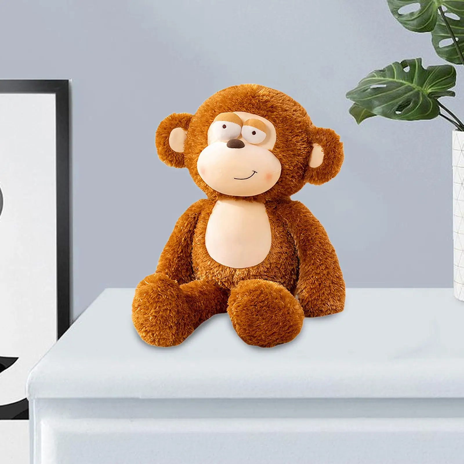 Stuffed Plush Monkey Toy Gifts Multifunctional Funny Unique Cute Sofa Ornaments Accompany Sleep Toy for Children Boys Girls